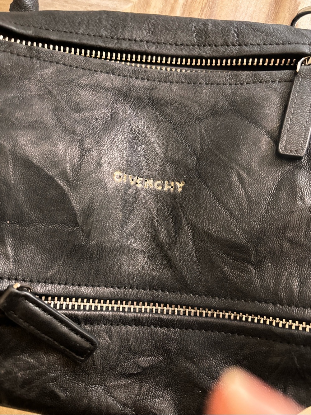 Givenchy Black Leather Top-Handle Satchel - Picture 2 of 2